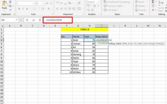 Cara Menggunakan Vlookup 01 99303