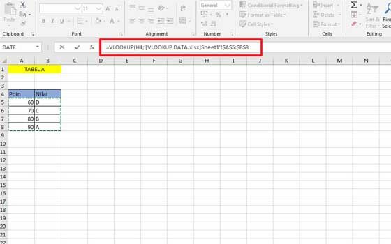 Cara Vlookup Excel 02 E8b1e