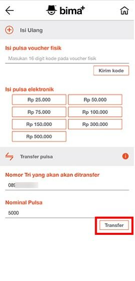 Cara Transfer Pulsa 3 Ke Rekening 770cd