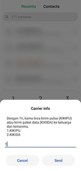 Cara Transfer Pulsa 3 Kikipu 3 Dafe7