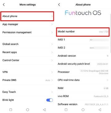 Cara Cek Tipe Hp Vivo D07d4