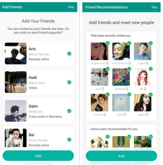 Cara Buat Dua Akun Michat Tambah Teman Ea649