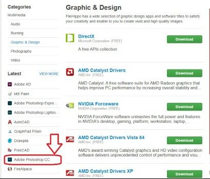 Cara Langkah Lengkap Mudah Download Photoshop Gratis Filehippo Pilih Latest Aa364