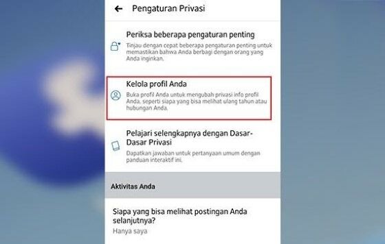 Cara Mengunci Profil Akun Facebook 22cf5