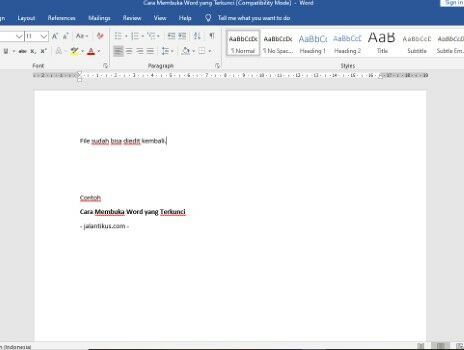 Cara Membuka Word Yang Terkunci Windows 10 114bf