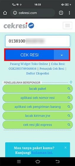 Cara Cek Paket Jne Tanpa No Resi Dengan Resi Jalantikus
