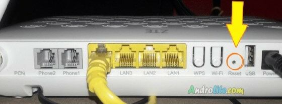 Cara Reset Modem Indihome Zte D2bad