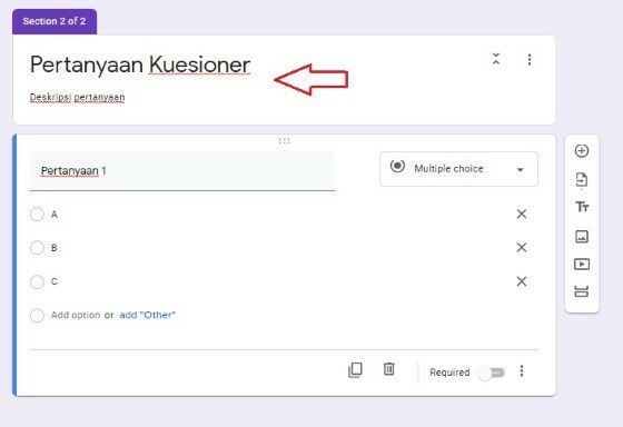 Cara Buat Kuesioner Google Form 8dd67