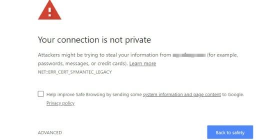 Cara Menghilangkan Your Connection Is Not Private 1b900
