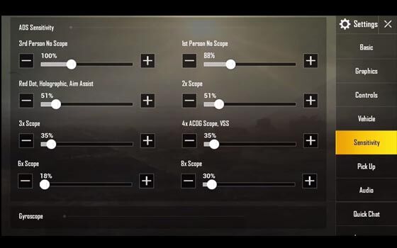 ADS Sensitivity 8b060