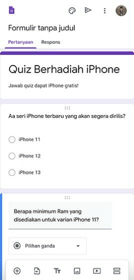 Cara Membuat Quiz Di Google Forms F76a9