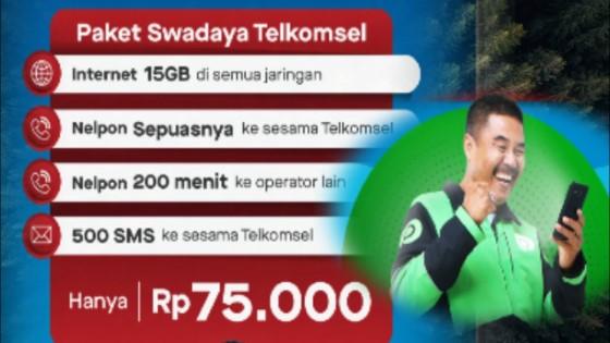 Cara Daftar Paket Telkomsel Gojek Untuk Mitra Driver Jalantikus