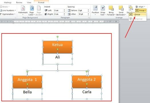 Cara Membuat Struktur Organisasi Di Word Mudah Jalantikus