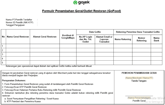 Daftar Gofood Partner 9bc14