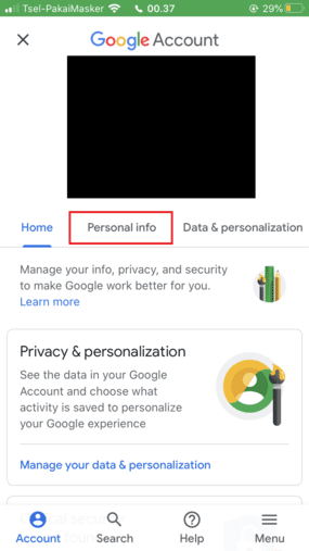 Cara Mengganti Nama Di Google Meet Hp Tekan Personal Info 39107