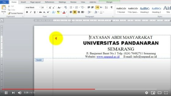 Cara Membuat Kop Surat Word 2010 0c662