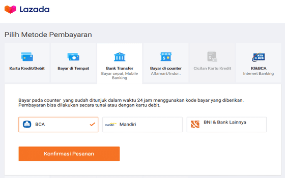 Cara Membeli Barang Di Lazada Pilih Metode Pembayaran 3c898