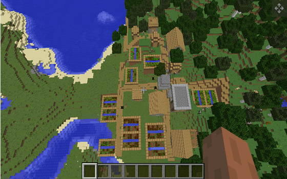 Seed Minecraft Seaside Village 59afa