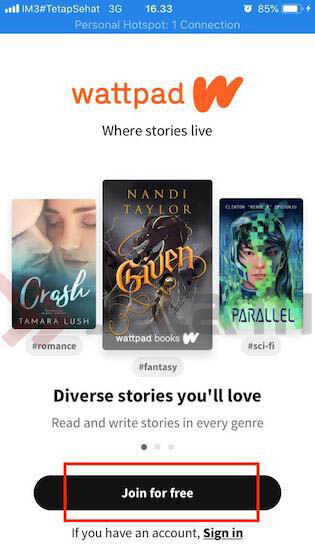 Cara Daftar Wattpad 2020 F5940