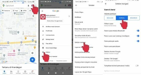 Mengaktifkan Panduan Suara Google Maps 141e4