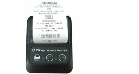 Printer Bluetooth OKAY OK 58B PRJ 58B Mini Fcc0b