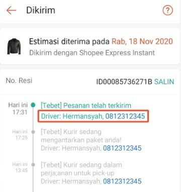 Cek Resi Shopee Expres Standard 2687b