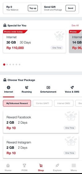 Cara Memaketkan Telkomsel 3 B7e41