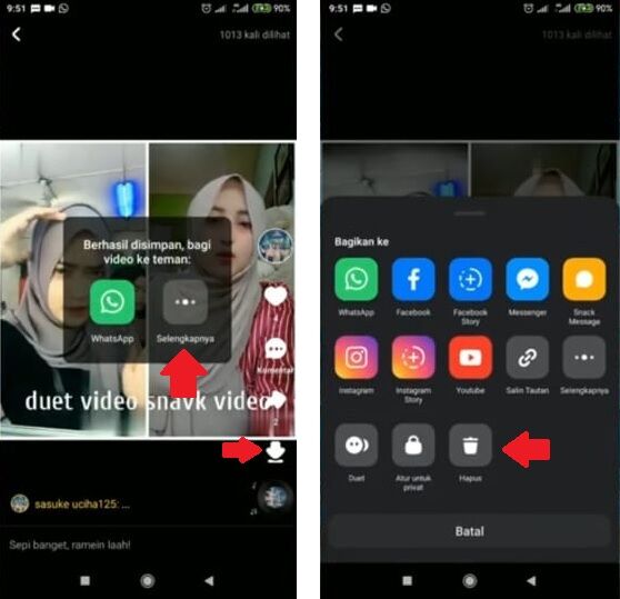 Cara Menghapus Akun Snack Video 2 C18eb