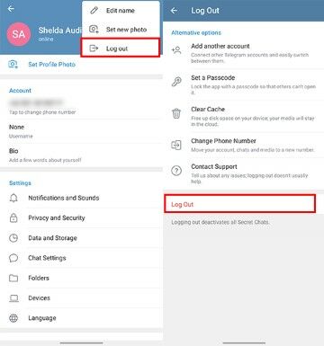 Cara Logout Telegram Di Android Aa144