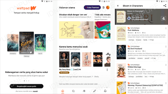 Download Aplikasi Wattpad Fac32