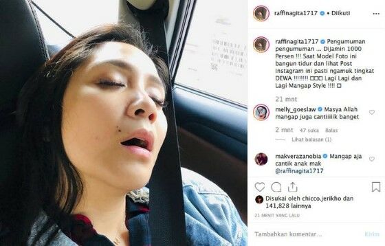 Foto Artis Indonesia Saat Tidur Mangap 46829