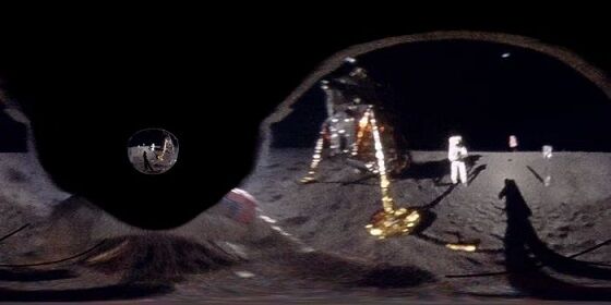 Hasil Rekonstruksi Pemandangan Visor Buzz Aldrin Michael Ranger 0a84a