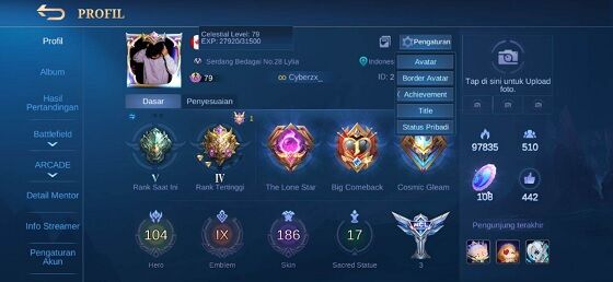 Akun Ml Sultan Gratis 2 A3b13
