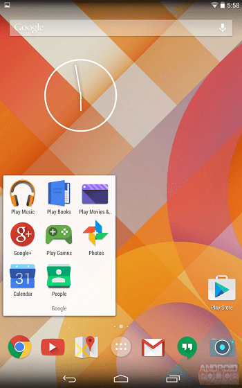 Tampilan Baru Android 1