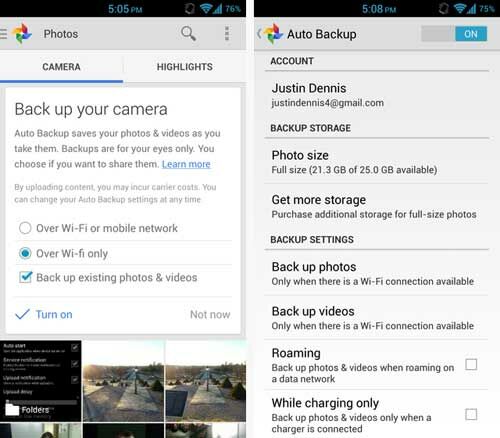 Upload Foto Otomatis Dari Android Google Plus