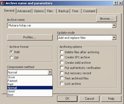 Cara Kompres File Menggunakan Winrar 4
