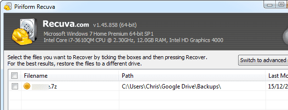 Cara Restore File dari Cloud Storage Cara Restore File dari Cloud Storage