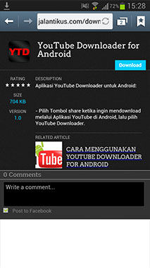 Cara Menginstall YouTube Downloader For Android 2