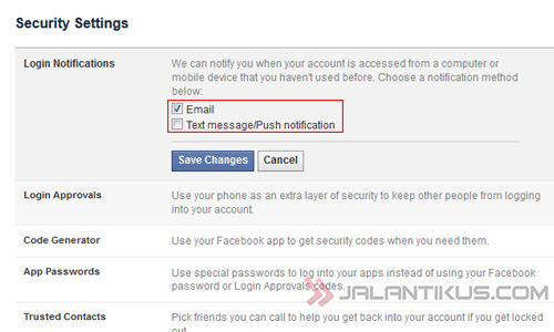 Cara Mengaktifkan Fitur Facebook Anti Hack 3