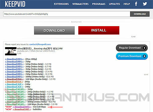 Cara Download Lagu dan MP3 di YouTube  JalanTikus.com