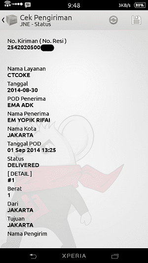 Cara Cek No Resi Atau Airwaybill Dari Berbagai Pengiriman Di Android 3