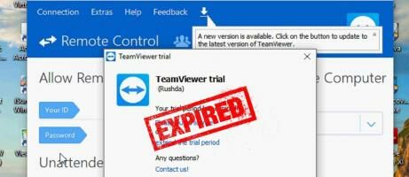 remove teamviewer trial expired