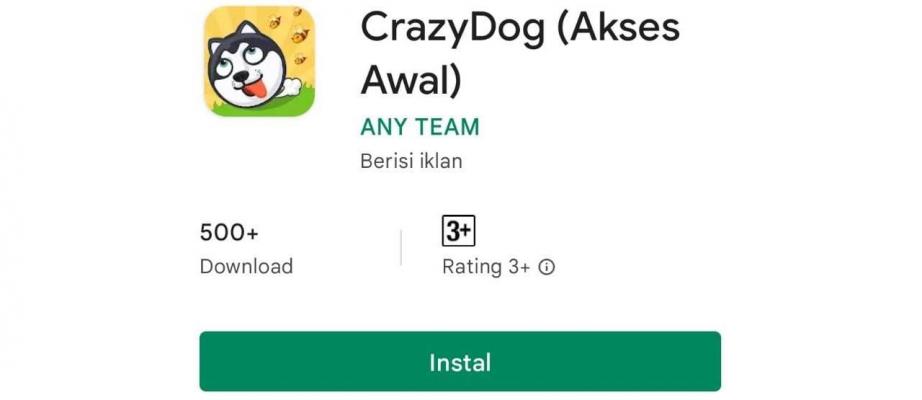 Game Crazy Dog Tawarkan Saldo Dana Hingga Rp 200.000