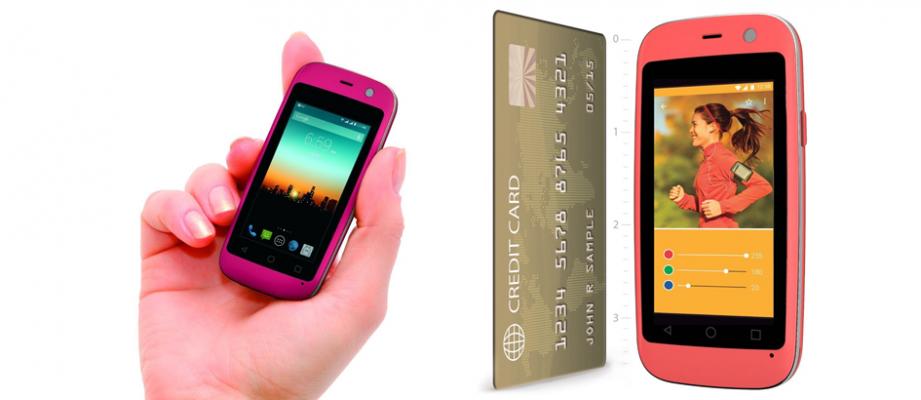 Android Terkecil Micro X S240 Seukuran Kartu Kredit Sebesar Kartu Kredit, Ini Dia Smartphone Android Terkecil di Dunia | JalanTikus