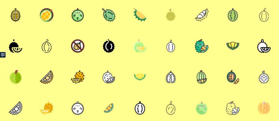 Durian emoji Fruit Symbols