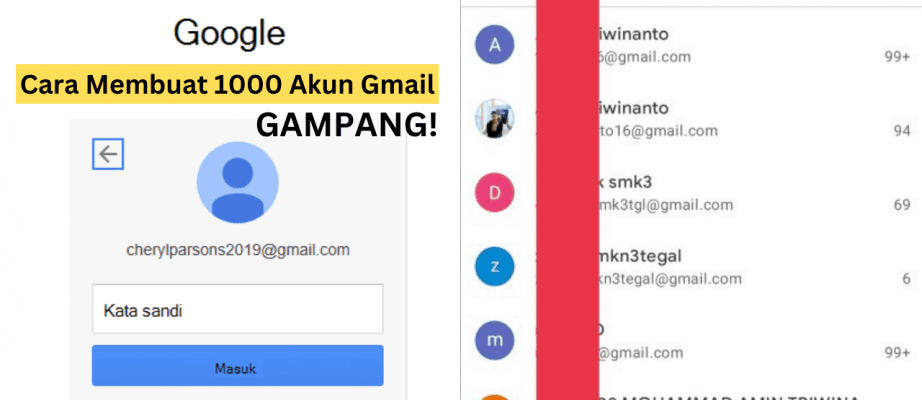 Cara Membuat 1000 Akun Gmail dengan Cepat, Bisa Pakai 1 Nomor HP!