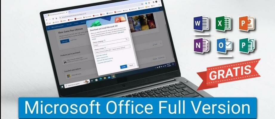 Cara Download Microsoft Office Gratis & Legal + Install Permanen 32 / 64 Bit Versi Terbaru