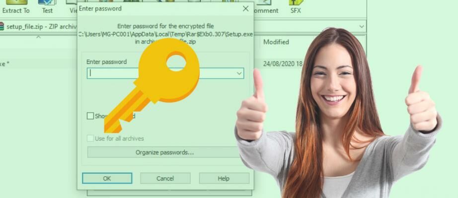 cara buka file zip yang di password tanpa software development