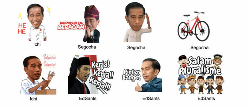 Ternyata Ini Lho Sticker LINE Pilihan Presiden Jokowi, Keren Ya?!