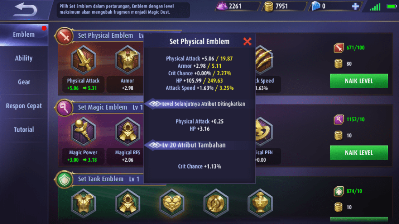 Jangan Salah Pilih Ini Fungsi 8 Jenis Emblem Di Mobile Legends